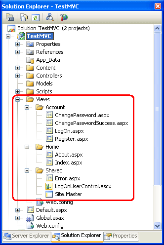 ASP.NET MVC Views Folder