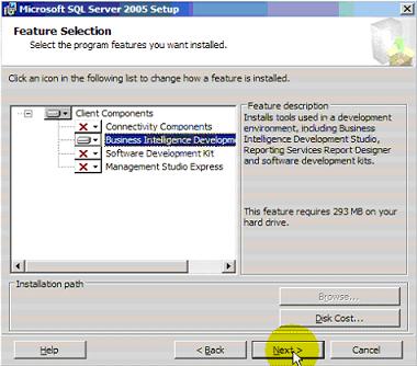 business intelligence development studio.